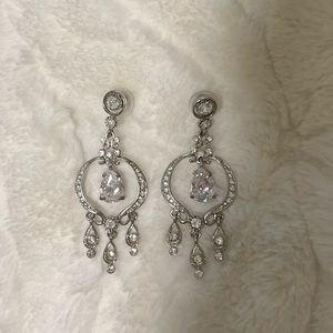 Silver Chandelier Style Earrings